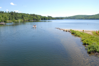 Ashland, NH - Little Squam Lake from Covered Bridge